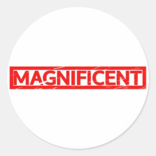 Sticker Rond Magnifique Timbre