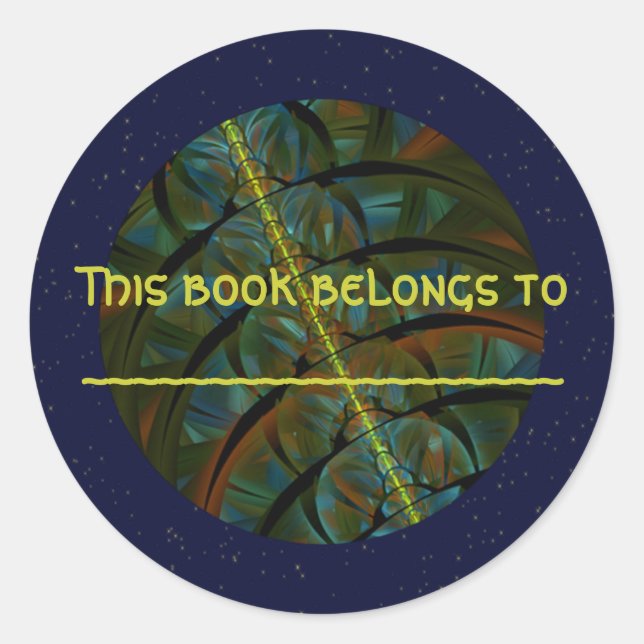 Sticker Rond Magpie Crow Moon (Devant)