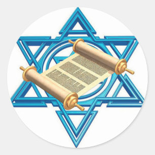 Sticker Rond Maguen David Torah