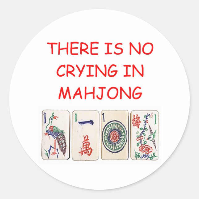STICKER ROND MAHJONG (Devant)