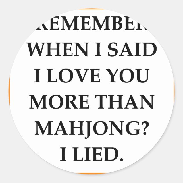 STICKER ROND MAHJONG (Devant)