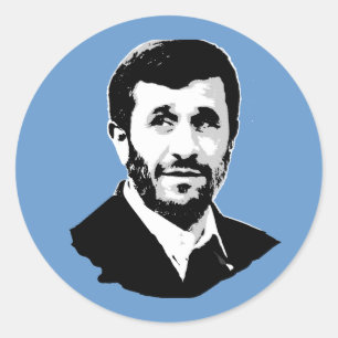 Sticker Rond Mahmoud Ahmadinejad