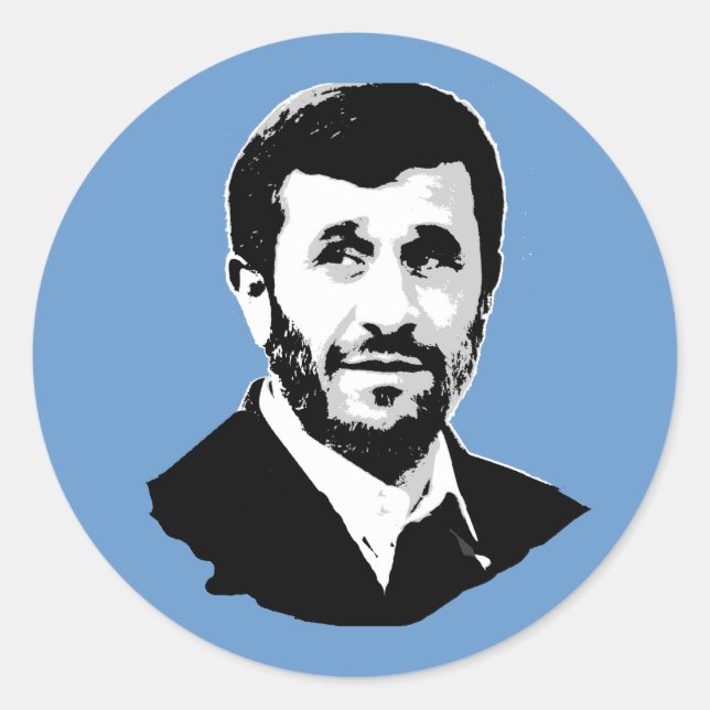 Sticker Rond Mahmoud Ahmadinejad (Devant)