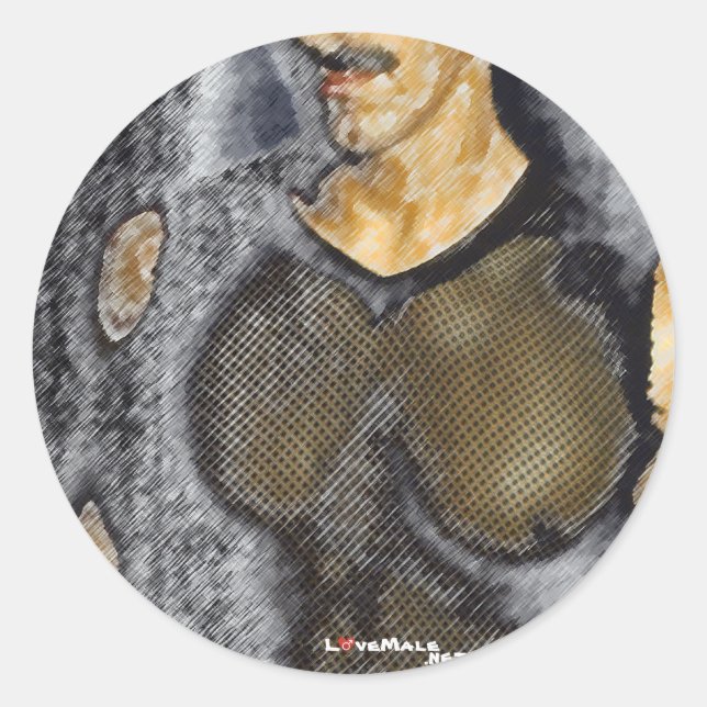 Sticker Rond maillage (Devant)