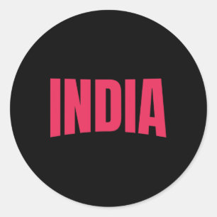 Sticker Rond Maillot de fan de l'équipe Inde Coupe du monde de 