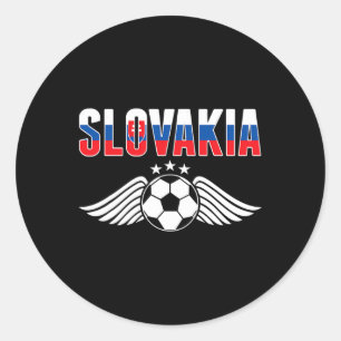 Sticker Rond Maillot de fans de football slovaques - Football s