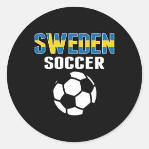Sticker Rond Maillot de fans de football suédois fiers - Souten
