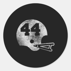 Sticker Rond Maillot de football vintage numéro 44 numéro de jo