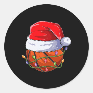 Sticker Rond maillot de garçon de Noël de basket.png
