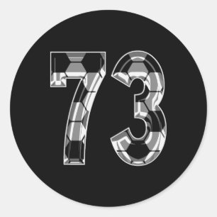 Sticker Rond Maillot de joueur de football à motif argenté numé