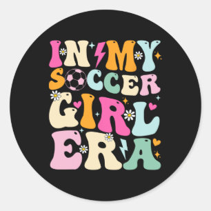 Sticker Rond Maillot Filles Football Femmes Adolescentes Dans M