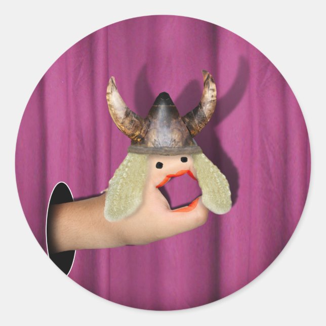 Sticker Rond Main opératoire sous les projecteurs (Devant)