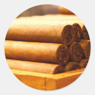 Sticker Rond Main Rolled Cigars from La Romana
