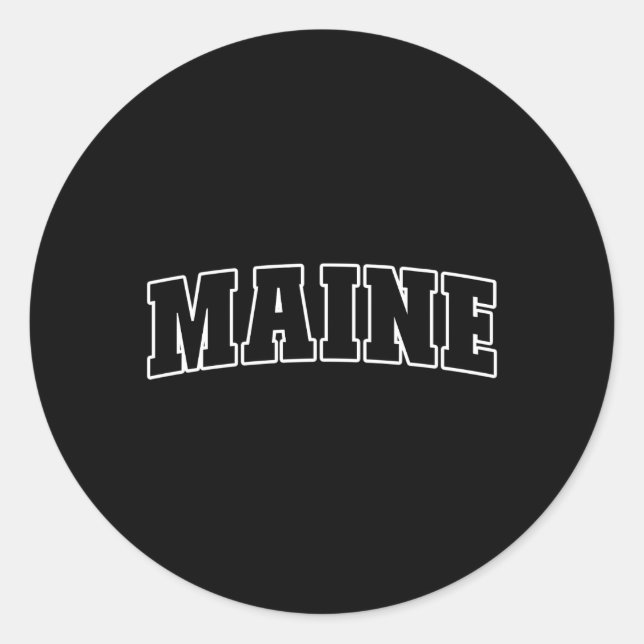 Sticker Rond Maine (Devant)