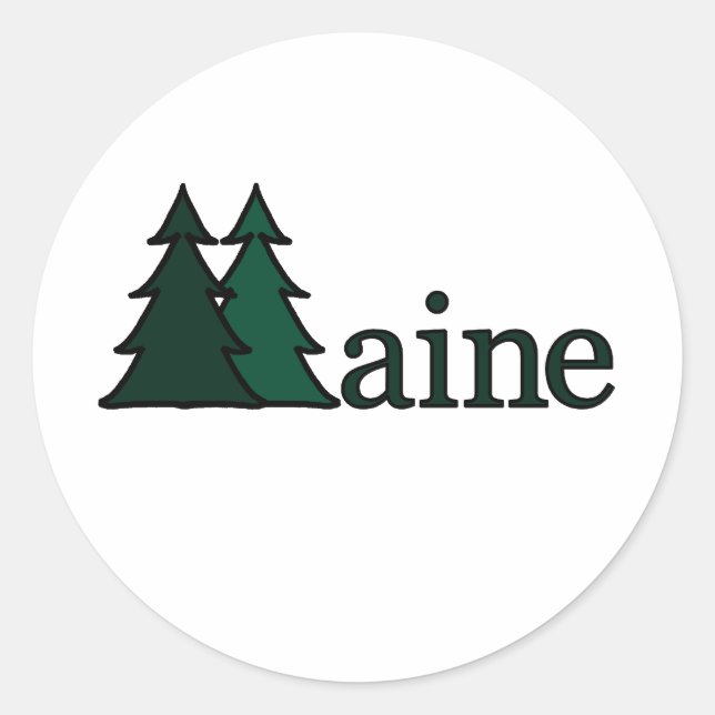 Sticker Rond Maine (Devant)
