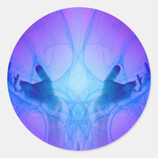 Sticker Rond Mains de guérison