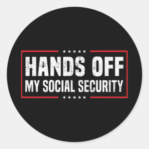 Sticker Rond Mains de ma sécurité sociale