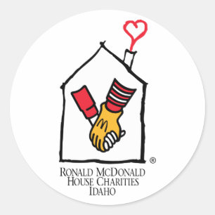 Sticker Rond Mains de Ronald McDonald