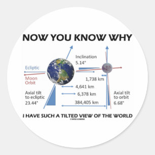 Sticker Rond Maintenant Vous Savez Pourquoi J'Ai Un Monde De Vu