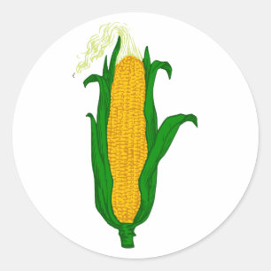 Sticker Rond Maïs Corn cob