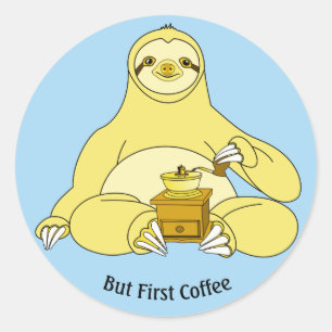 Sticker Rond Mais premier café