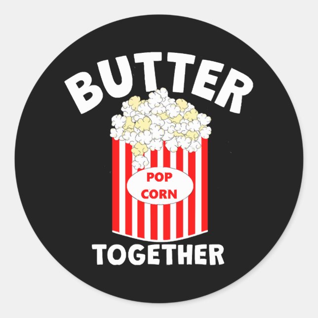 Sticker Rond Maïs soufflé de film BUTTER Together (Devant)