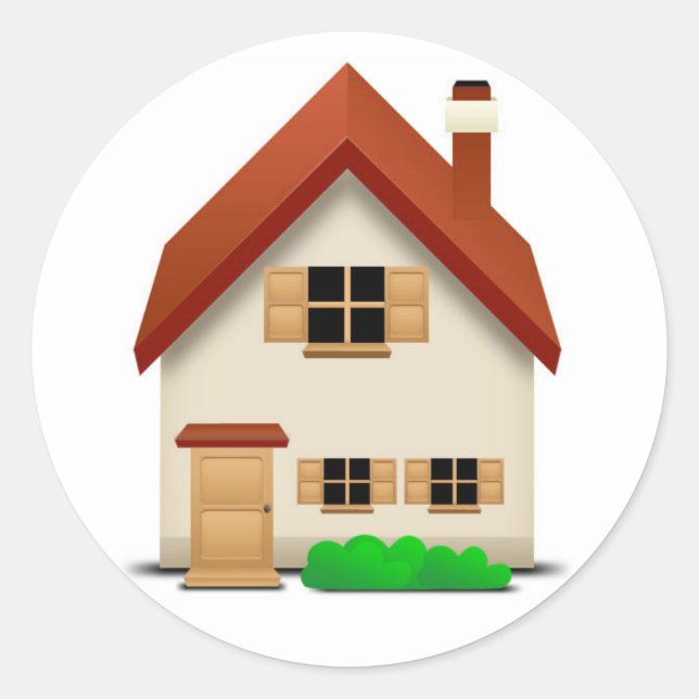 Sticker Rond Maison (Devant)