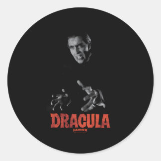 Sticker Rond Maison De L'Horreur Christopher Lee Dracula