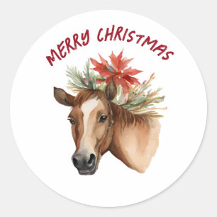 Sticker Rond Maison de Noël Waterton