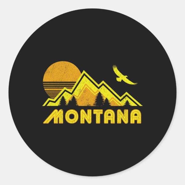 Sticker Rond Maison Montana (Devant)