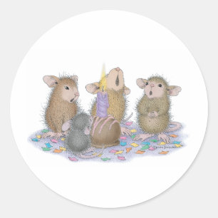Sticker Rond Maison-Souris Designs® -