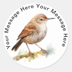 Sticker Rond Maison Wren