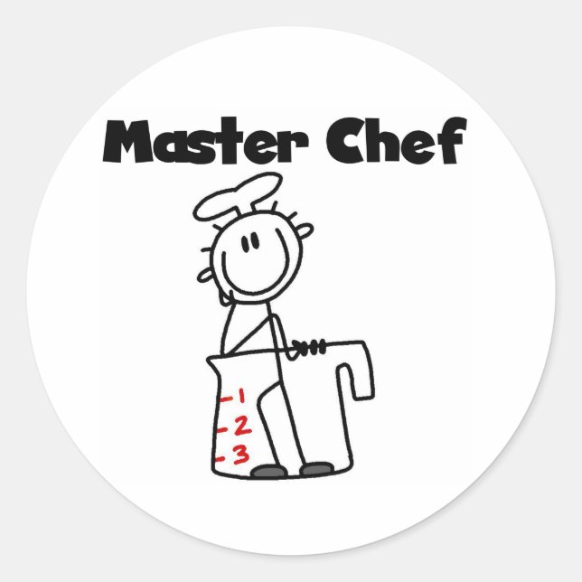 Sticker Rond Maître Chef (Devant)