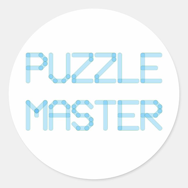STICKER ROND MAÎTRE DE PUZZLE (Devant)