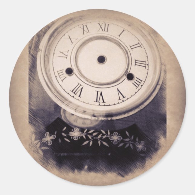 Sticker Rond Maître Harker 'Votre temps est bientôt' autocollan (Devant)