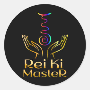 Sticker Rond Maître Reiki Spirituel
