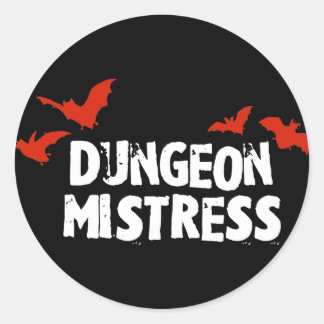 Sticker Rond Maîtresse de donjon