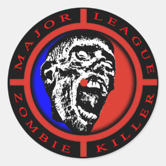 Sticker Rond Major League Zombie Killer