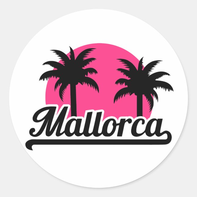 Sticker Rond Majorque (Devant)