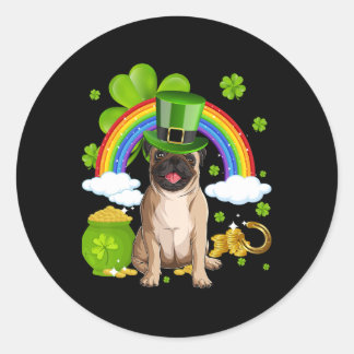 Sticker Rond Make St Patricks Day Great Again Funny Pig Men Wom