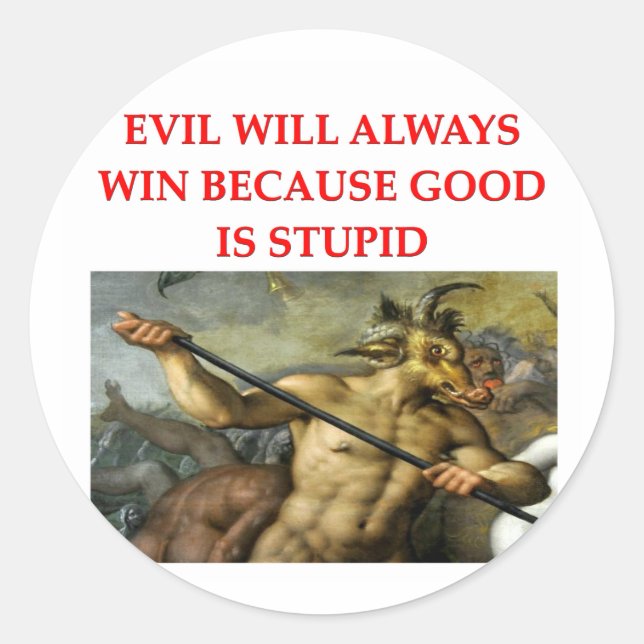 Sticker Rond mal (Devant)