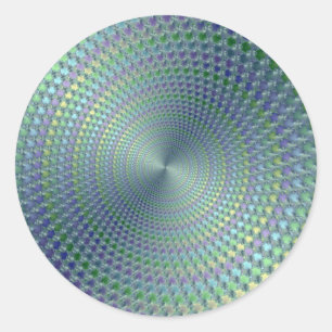 Sticker Rond Mal de tête - Fractal