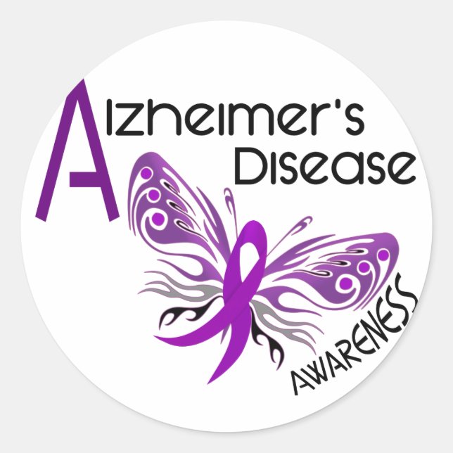 Sticker Rond Maladie d'Alzheimer CONCENTRATION 3 (Devant)