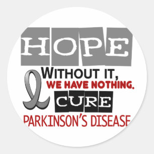 Sticker Rond Maladie de Parkinson HOPE 2