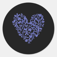 Maladie du cancer de l'estomac Coeur Périwinkle ga