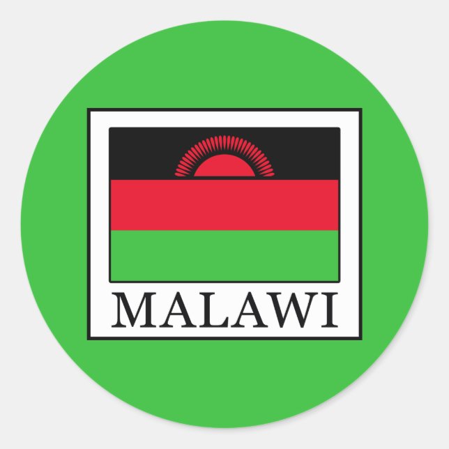 Sticker Rond Malawi (Devant)