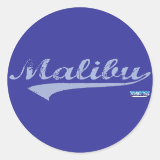 Sticker Rond Malibu Swash