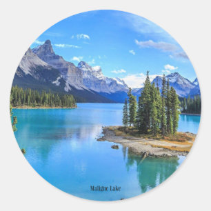 Sticker Rond Maligne Lake, Alberta, Canada