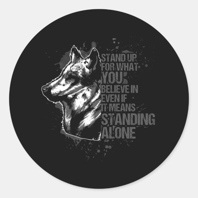 Sticker Rond Malinois belge - Chien berger belge (Devant)