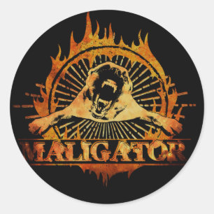 Sticker Rond Malinois - Berger belge -Mechelaar -Maligator